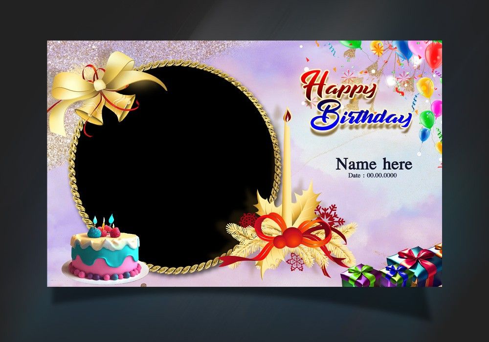 Birthday Banner Design free PSD file download